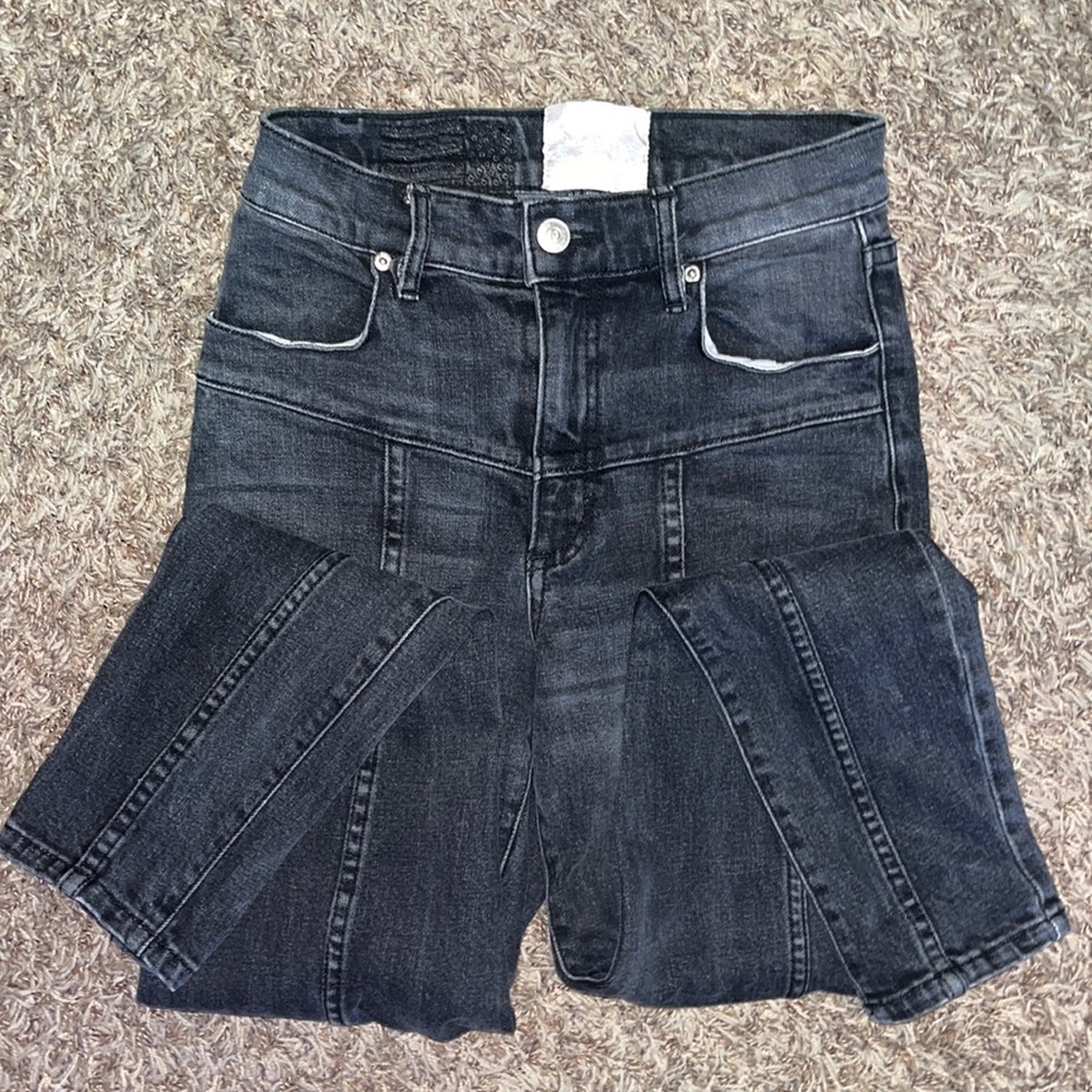 REVICE Denim Venus Crop - Jet Black
